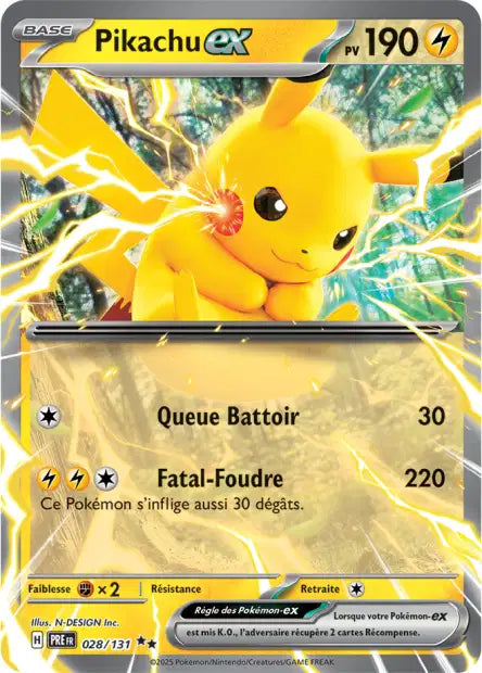 Pikachu Ex -Evolutions Prismatiques - 028/131