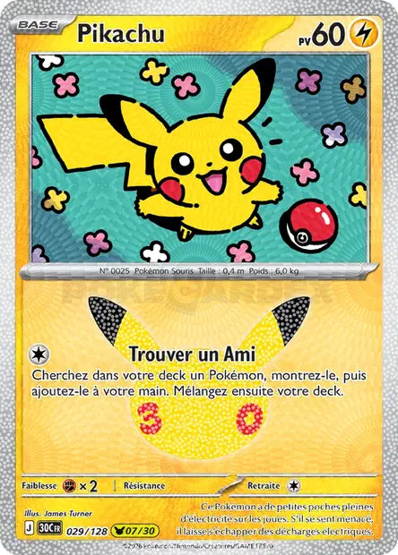 Pikachu Holo - 30e Anniversaire -029/128