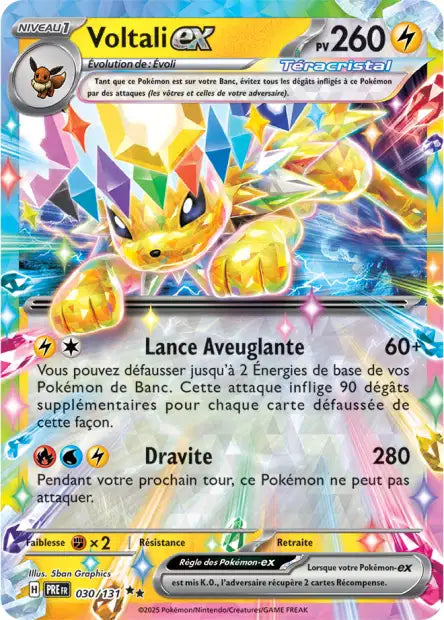 Voltali Ex -Evolutions Prismatiques - 030/131