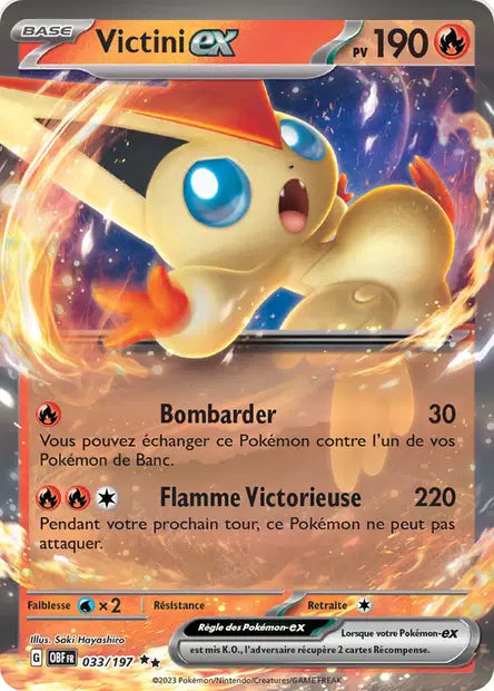 Victini Ex -Flammes Obsidiennes - 033/197