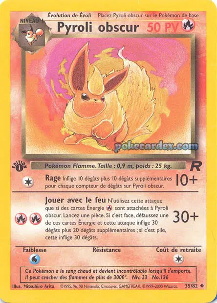 Pyroli obscur - Team Rocket - 35/82