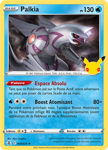 Palkia Holo  - Célébration - 004/025