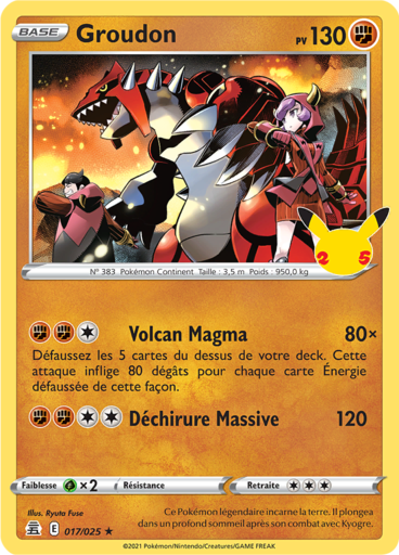 Groudon Holo  - Célébration - 017/025