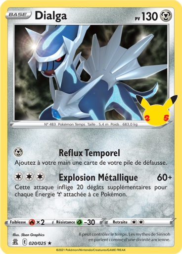 Dialga Holo  - Célébration - 020/025