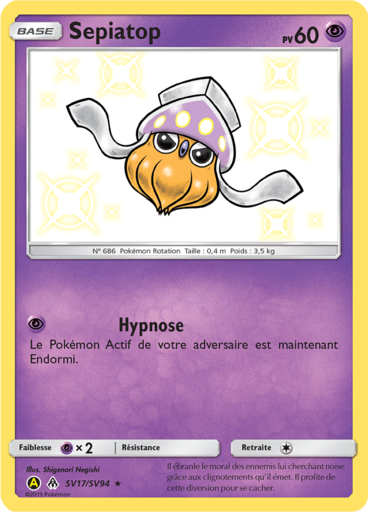 Sepiatop Shiny - Destinée Occulte - SV17/SV94