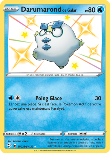 Darumarond Shiny  - Destinées Radieuses - SV023/SV122