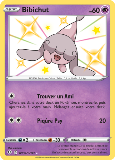 Bibichut Shiny  - Destinées Radieuses - SV054/SV122