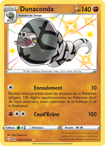 Dunaconda Shiny  - Destinées Radieuses - SV071/SV122