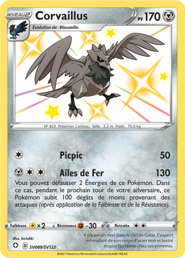 Corvaillus Shiny  - Destinées Radieuses - SV089/SV122