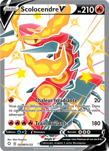 Scolocendre Shiny  - Destinées Radieuses - SV108/SV122