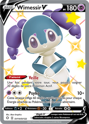 Wimessir V Shiny  - Destinées Radieuses - SV114/SV122
