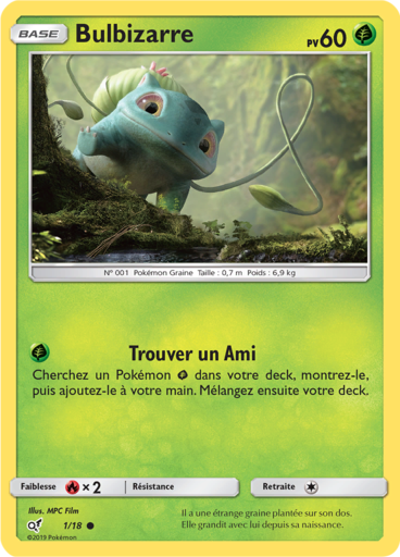 Bulbizarre Holo - Détective Pikachu  - 1/18