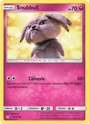 Snubbull Holo - Détective Pikachu  - 15/18