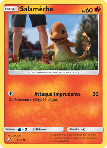 Salamèche Holo - Détective Pikachu  - 4/18