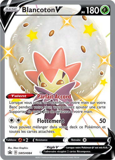 Blancoton V Shiny  -  Promo Destinées Radieuses - SWSH084