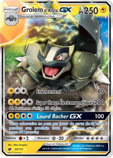 Grolem d Alola GX - Ultra Prisme - 34/111