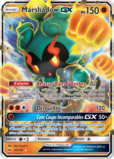 Marshadow GX - Ombres Ardentes - 80/147