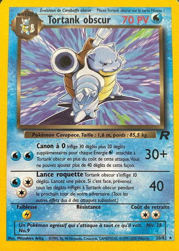 Tortank obscur  - Team Rocket - 20/82