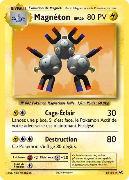Magneton holo - Xy Évolution - 38/108