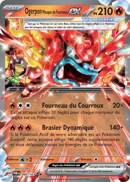 Ogerpon Masque du Fourneau - Mascarade Crépusculaire - 040/167