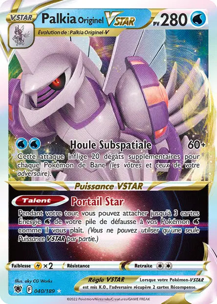 Palkia Vstar - Astres Radieux - 040/189