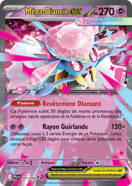 Mega Diancie Ex - Flammes Fantasmagoriques -041/94