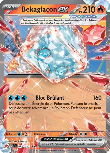 Bekaglaçon Ex -Flammes Obsidiennes - 042/197
