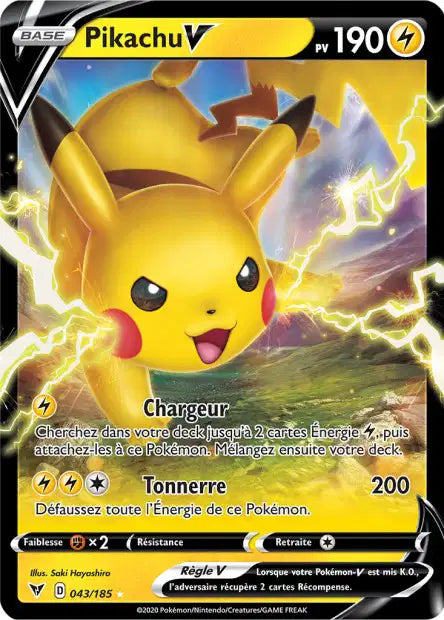 Pikachu V - Voltage Eclatant - 043/185
