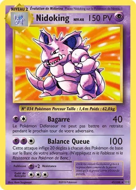 Nidoking - Xy Évolution - 45/108