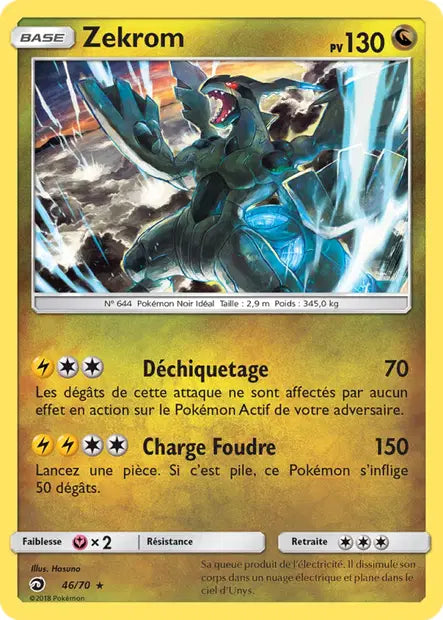 Zekrom Holo - Majesté des Dragons- 46/70