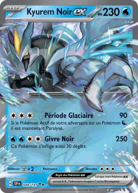Kyurem Noir Ex - Etincelles Déferlantes - 048/191