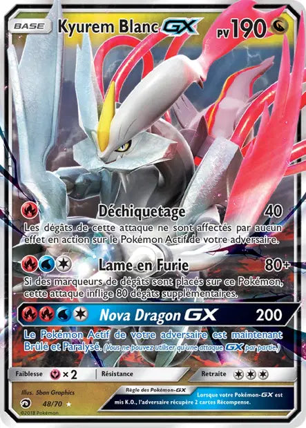 Kyurem Blanc Gx - Majesté des Dragons- 48/70