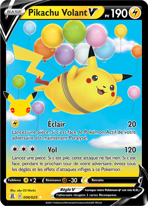 Pikachu Volant V - Célébration - 006/025