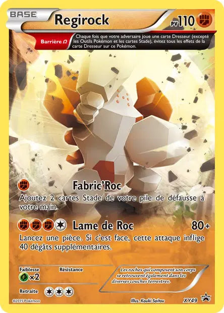 Regirock Semi Full art - Promo  - XY49
