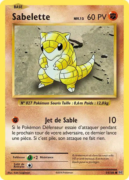 Sabelette - Xy Évolution - 54/108