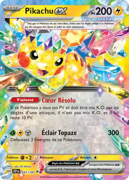 Pikachu Ex - Etincelle Deferlante - 57/191