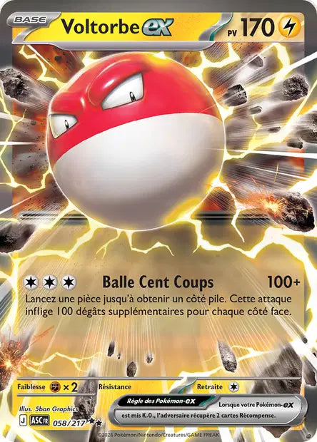 Voltorbe Ex - Héros Transcendants  - 058/217