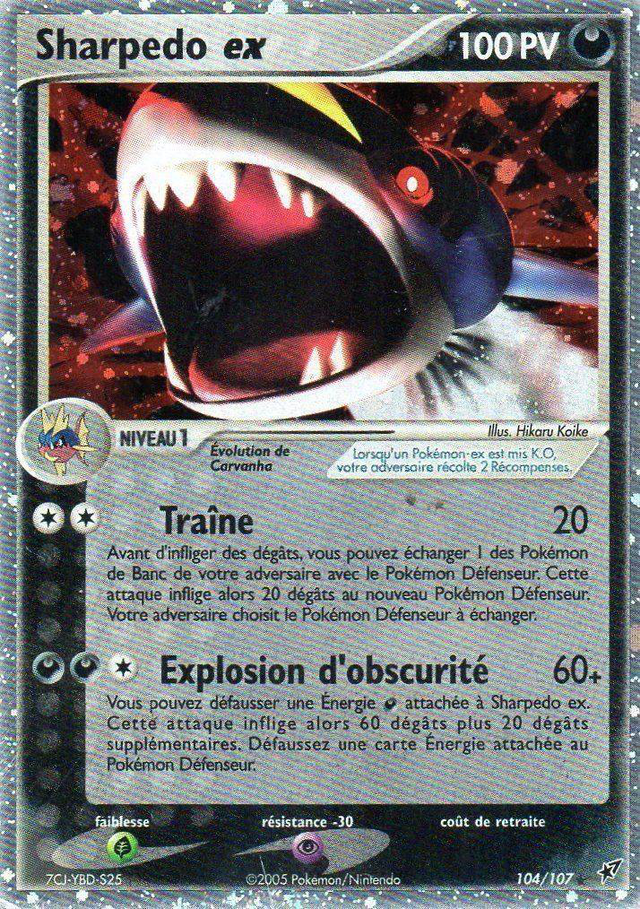 Sharpedo ex - Bloc Ex Deoxys - 104/107