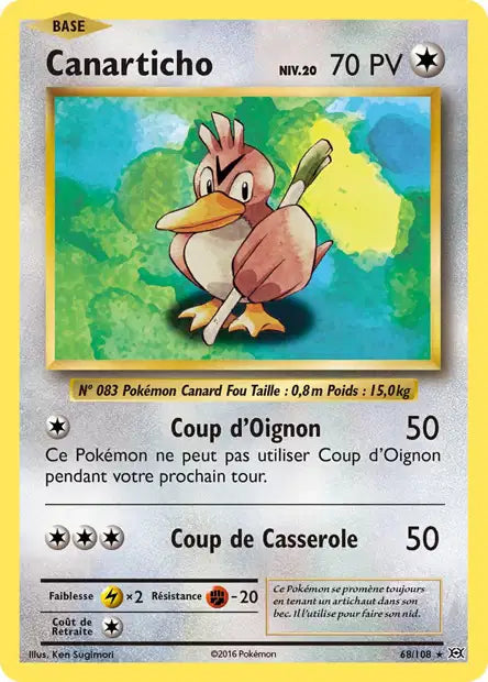 Canarticho - Xy Évolution - 68/108