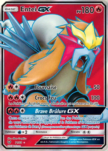 Entei Gx Full art - Légendes Brillantes - 71/73