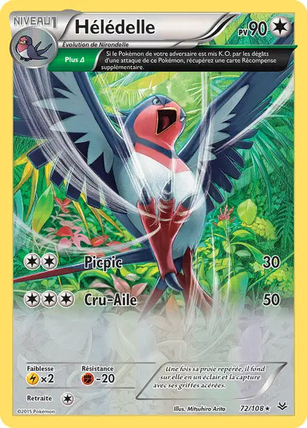 Hélédelle Semi Full art - XY Ciel Rugissant - 72/108