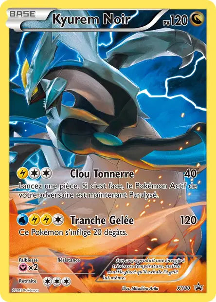 Kyurem Noir Semi Full art - Promo  - XY80