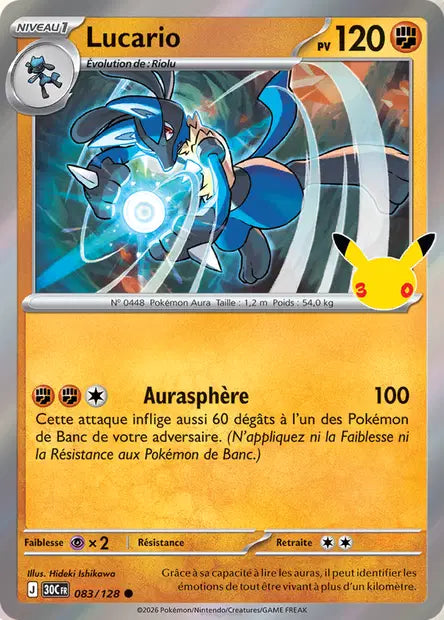 Lucario - 30e Anniversaire -083/128