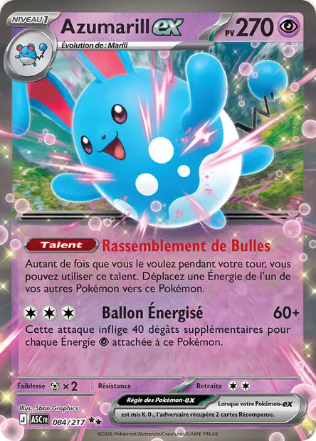Azumarill Ex - Héros Transcendants  - 084/217