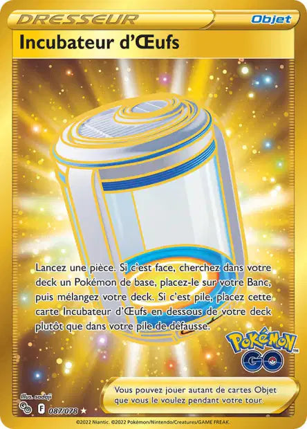 Incubateur d'oeufs Gold - Pokemon Go  - 087/078