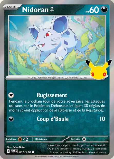 Nidoran - 30e Anniversaire -087/128