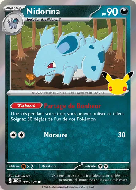 Nidorina - 30e Anniversaire -088/128