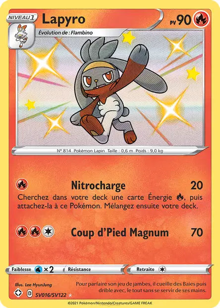 Lapyro Shiny  - Destinées Radieuses - SV016/SV122