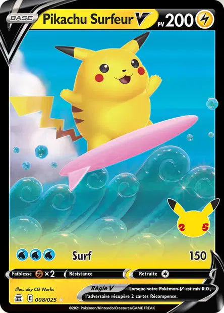 Pikachu Surfeur V - Célébration - 008/025