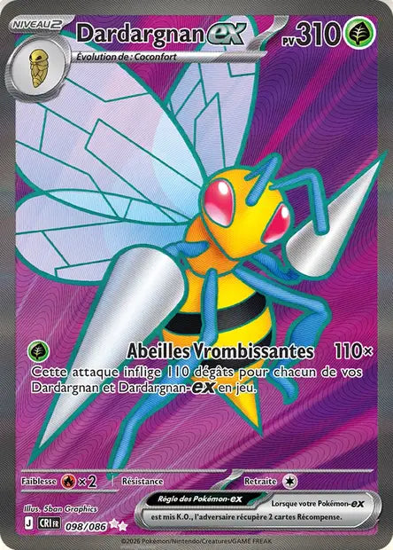 Dardargnan Ex Full art - Chaos Ascendant -098/086